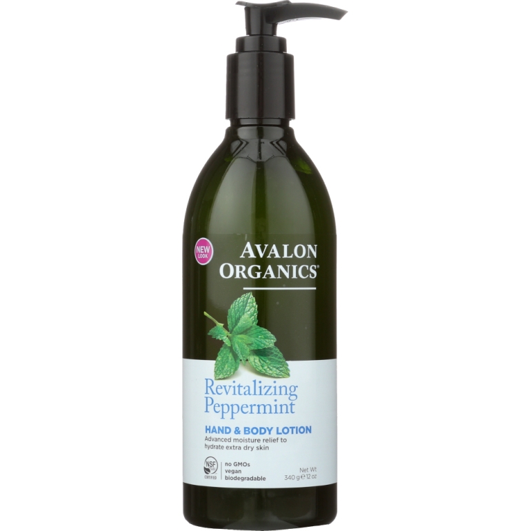 Hand & Body Lotion Peppermint, 12 oz