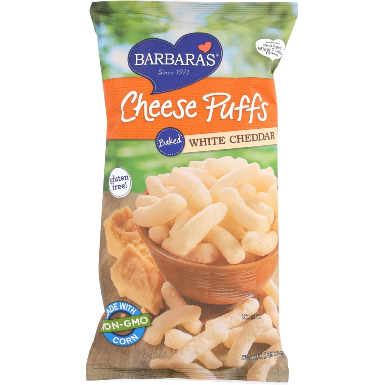 Cheese Puffs Baked White Cheddar, 5.5 oz