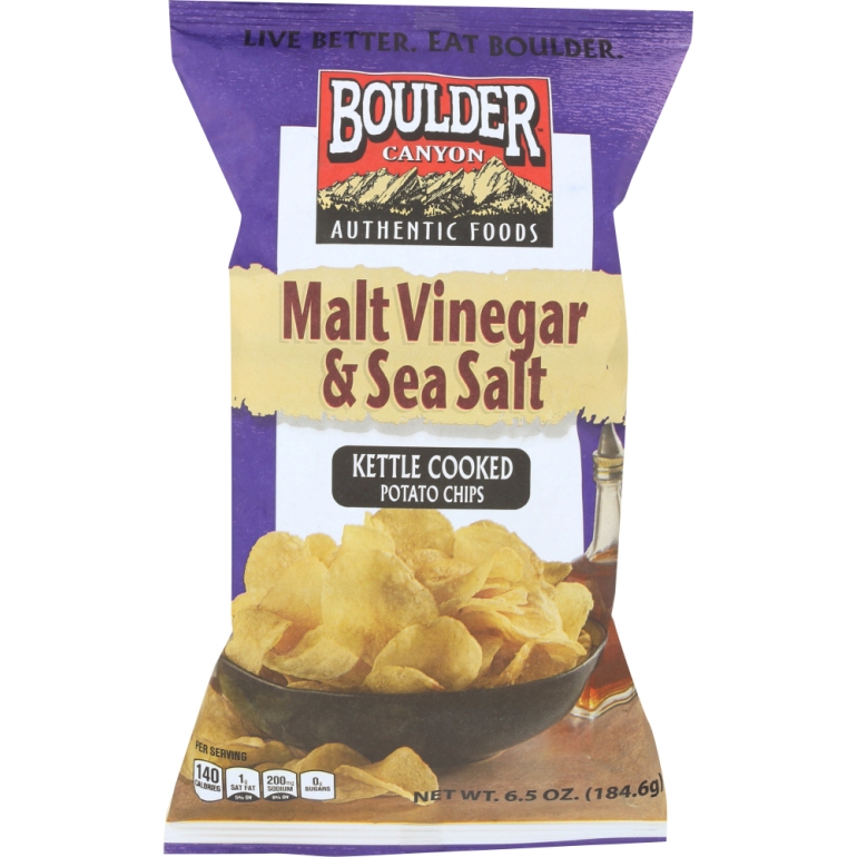 Malt Vinegar & Sea Salt Kettle Chips, 6.5 oz