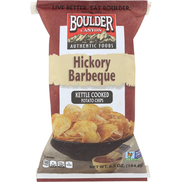 Hickory Barbeque Kettle Cooked Potato Chips, 6.5 oz
