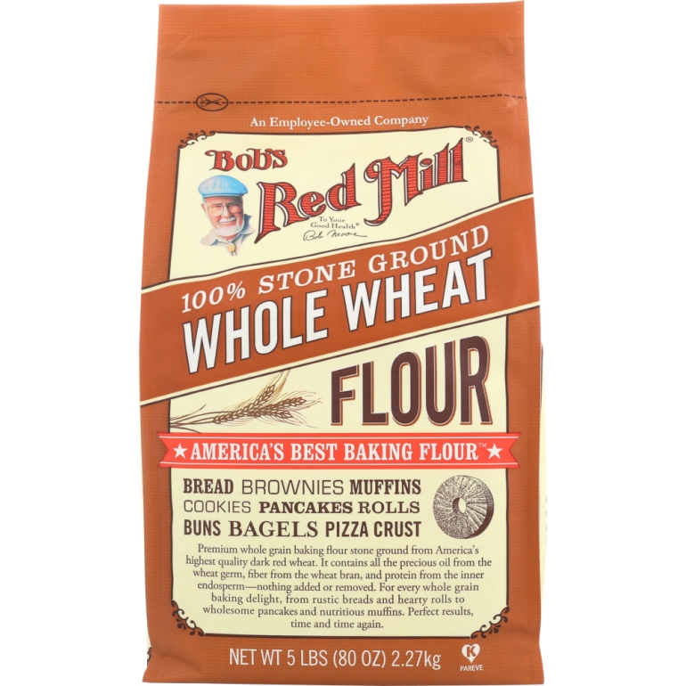 Stone Ground Whole Wheat Flour, 5 lb