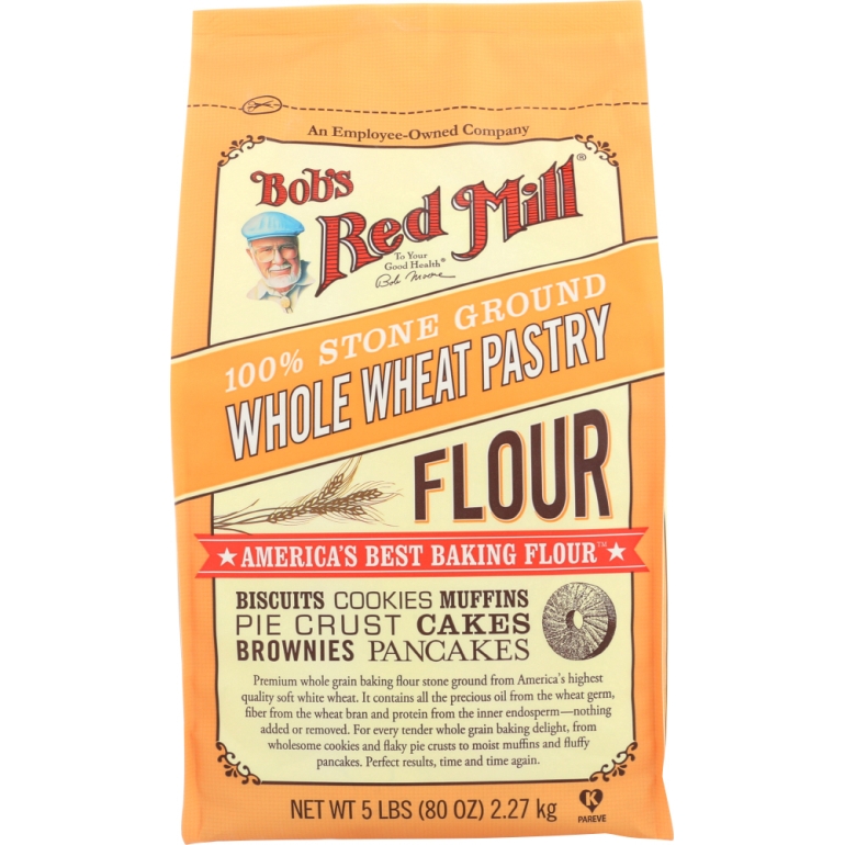 Stone Ground Whole Wheat Pastry Flour, 5 lb