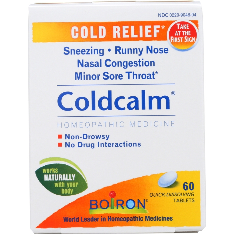 Coldcalm Homeopathic Cold Medicine, 60 Tablets