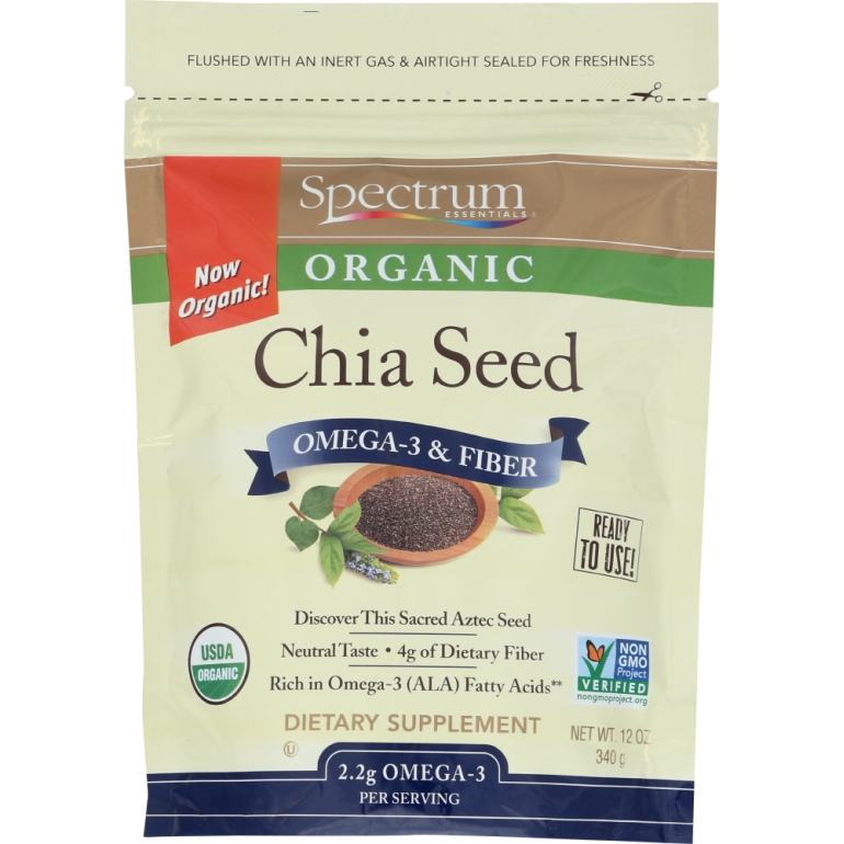 Chia Seed Omega-3 and Fiber, 12 oz