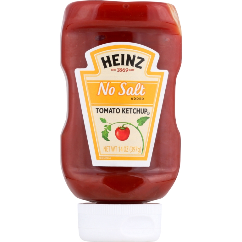Tomato Ketchup No Salt Added, 14 oz