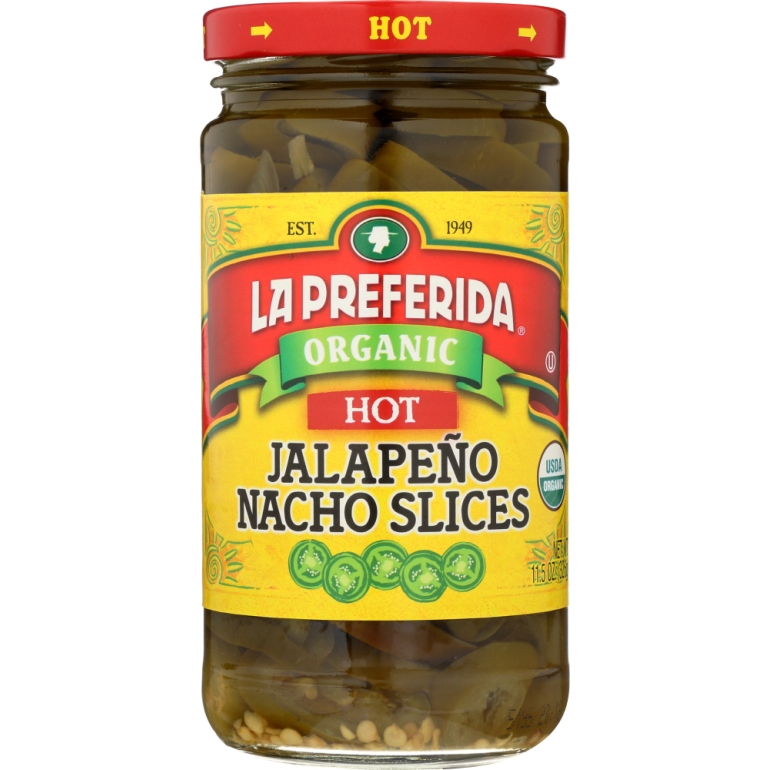 Organic Jalapeno Nacho Slices Hot, 11.5 oz