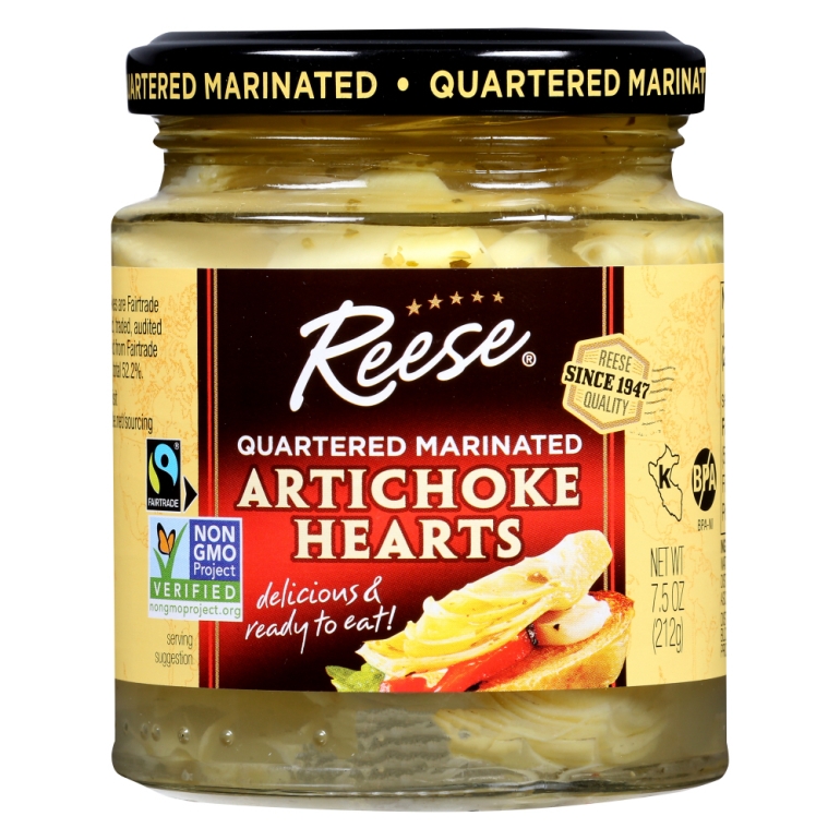 Quartered Marinated Artichoke Hearts, 7.5 oz