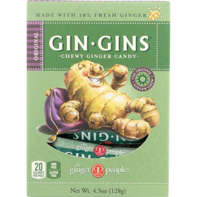 Gin Gins Original Chewy Ginger Candy, 4.5 oz