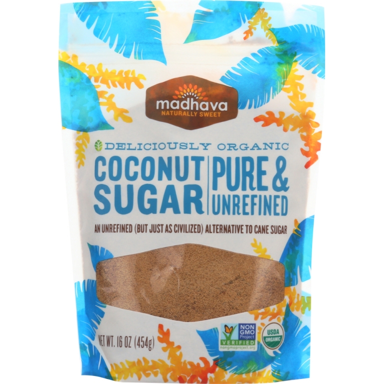 Organic Coconut Sugar Pure and Unrefined, 16 oz