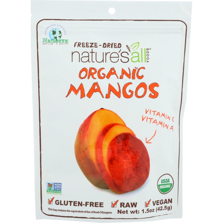 Freeze Dried Organic Mango, 1.5 oz