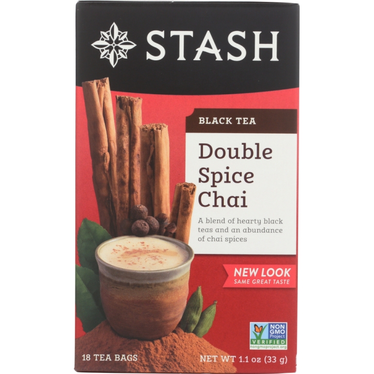 Black Tea Double Spice Chai 18 tea bags, 1.1 oz