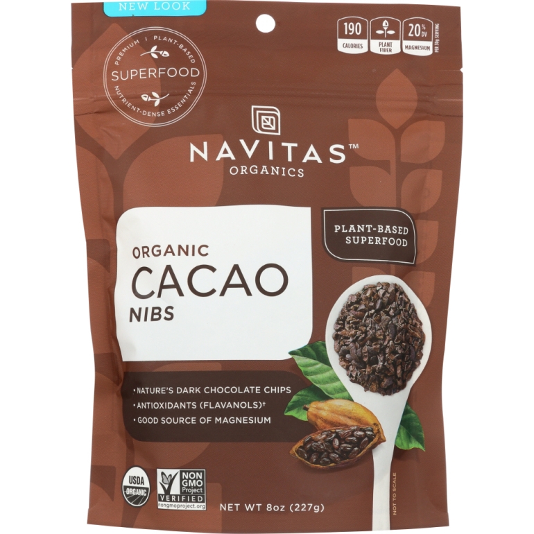 Organic Cacao Nibs, 8 oz