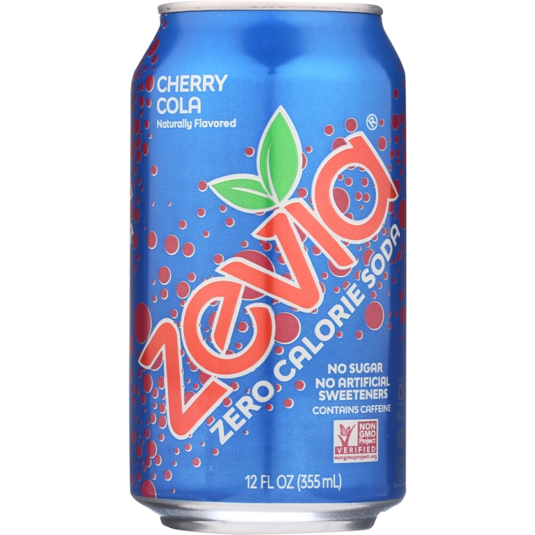 Zero Calorie Soda Cherry Cola 6-12oz, 72 oz