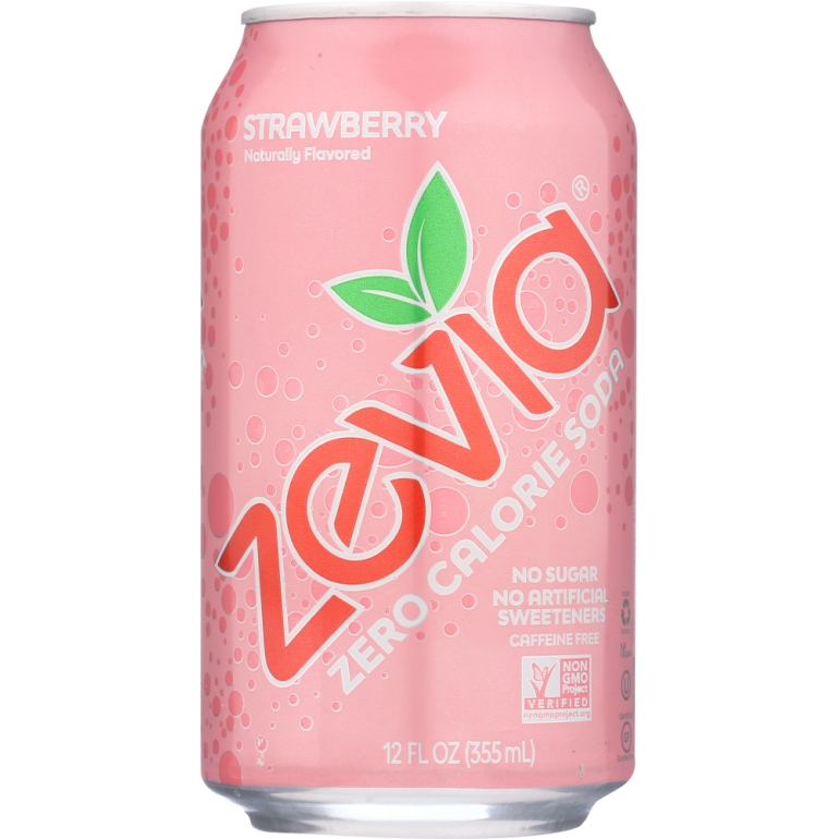 Zero Calorie Soda Strawberry 6-12oz, 72 oz