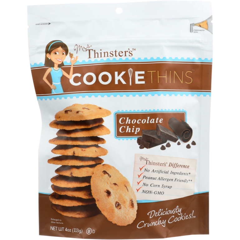 Cookie Thin Chocolate Chip, 4 oz