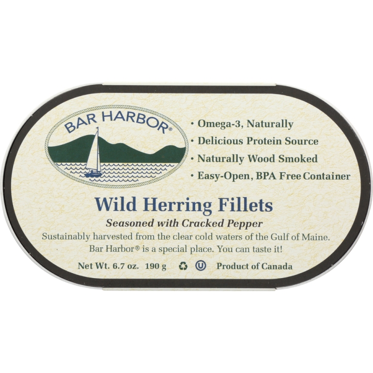 Wild Herring Fillet Seasoned With Cracked Pepper, 6.7 oz