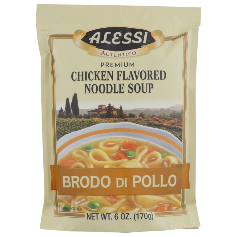 Brodo di Pollo Sicilian Chicken Flavored Noodle Soup, 6 Oz