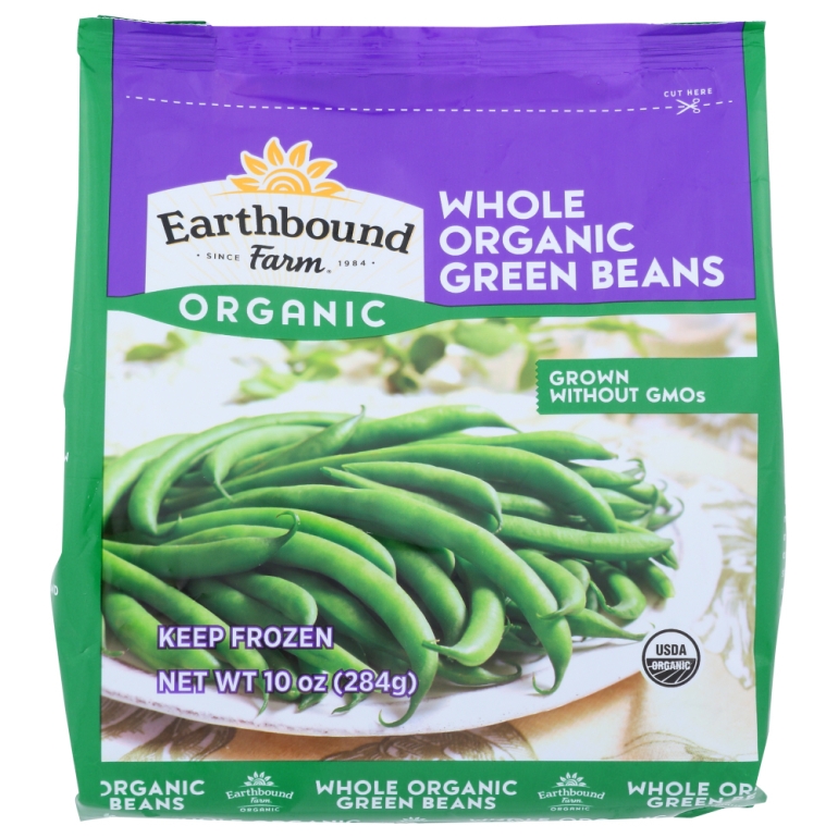 Frozen Organic Whole Green Beans, 10 oz