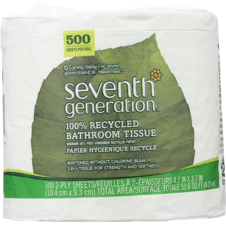 100 Percent Recycled Bathroom Tissue 2 Ply, 1 ea