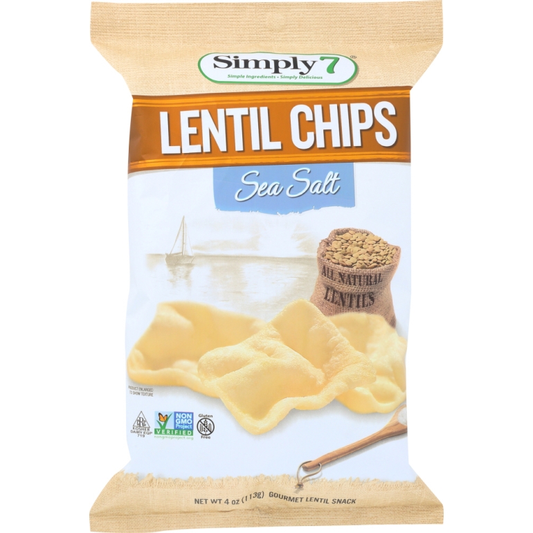 Lentil Chips Sea Salt Just A Pinch, 4 oz