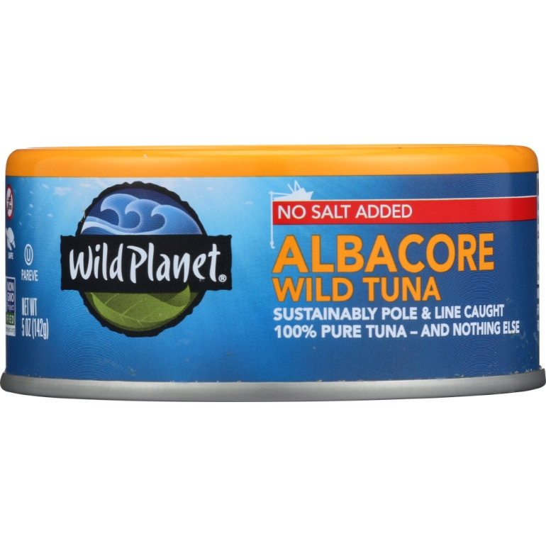 Wild Albacore Tuna No Salt Added, 5 oz
