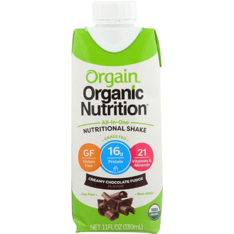 Organic Nutrition Shake Creamy Chocolate, 11 oz