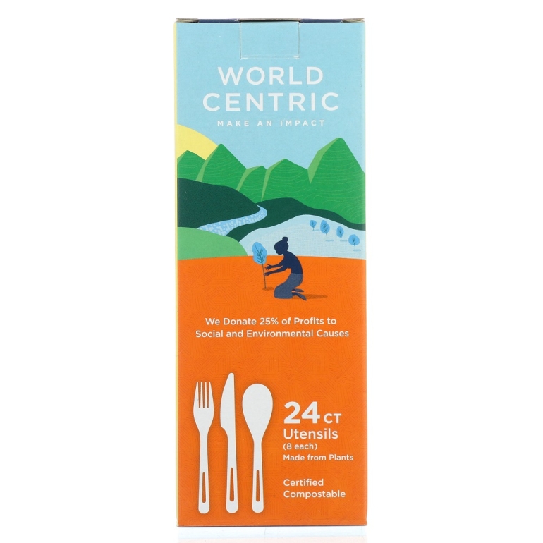 Compostable Utensils, 24 pc