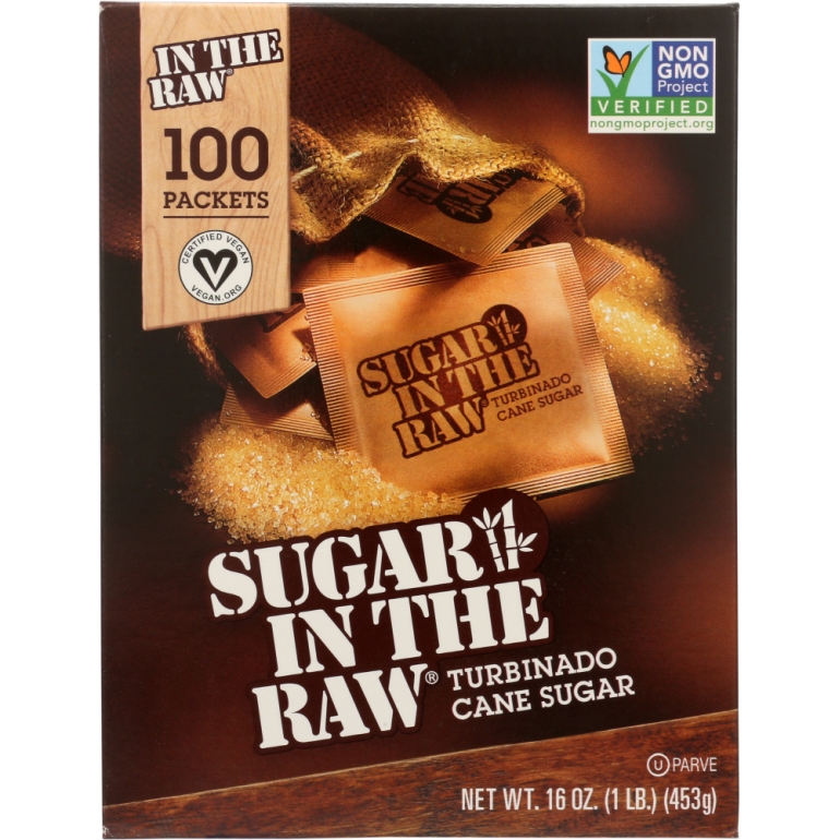SUGAR  Natural Cane Sugar 100 Packets, 16 oz