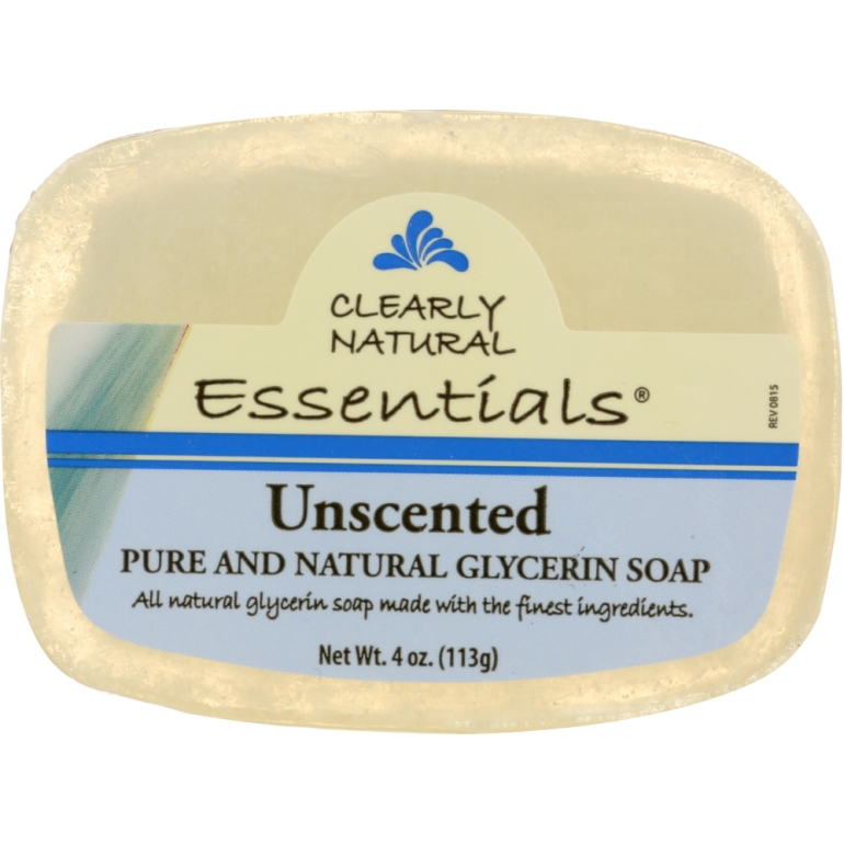 Unscented Pure And Natural Glycerine Soap, 4 oz