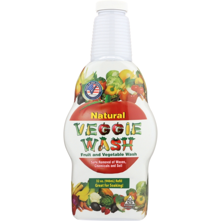 Natural Veggie Wash Fruit And Vegetable, 32 oz