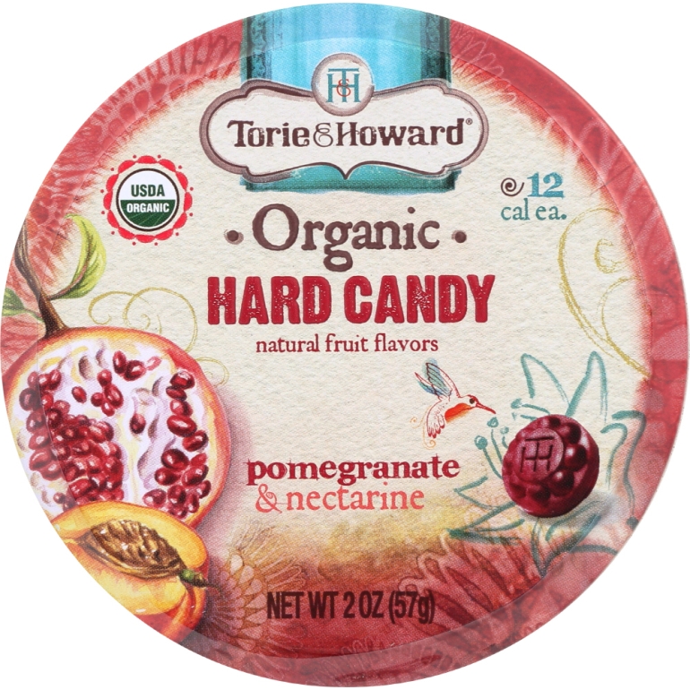 Organic Hard Candy Pomegrante and Nectarine, 2 oz