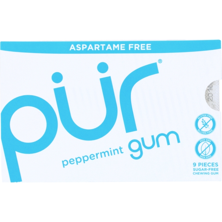 Aspartame Free Gum Peppermint, 9 pc