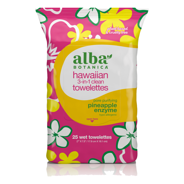 Hawaiian 3 in 1 Towelettes, 7.2 oz