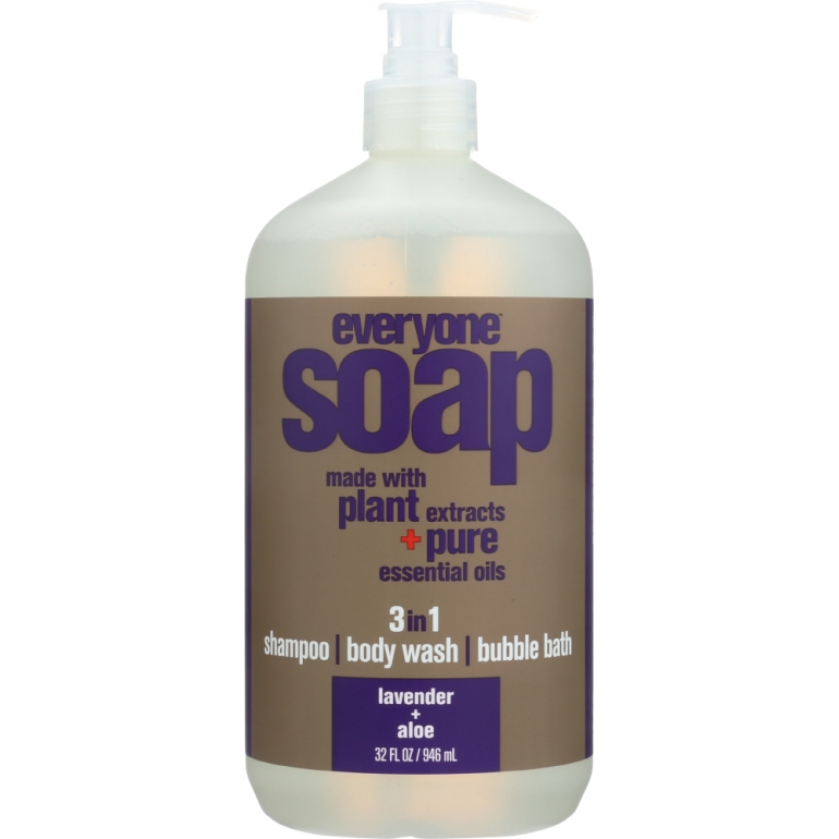 Everyone 3-in-1 Lavender + Aloe Soap, 32 Oz