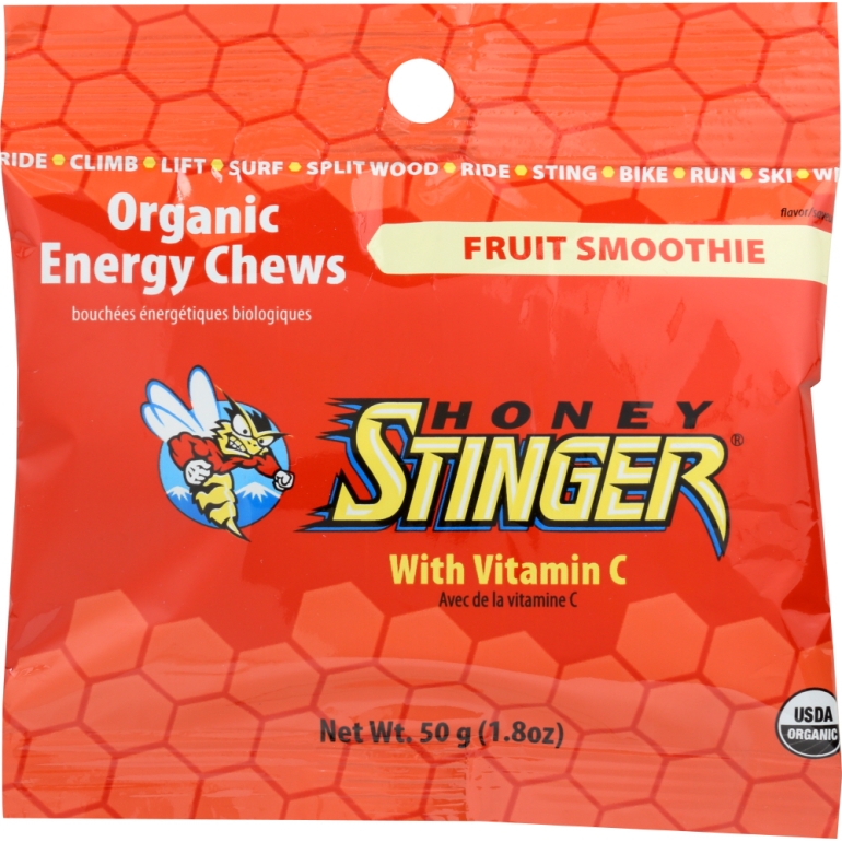 Organic Energy Chews Fruit Smoothie, 1.8 Oz