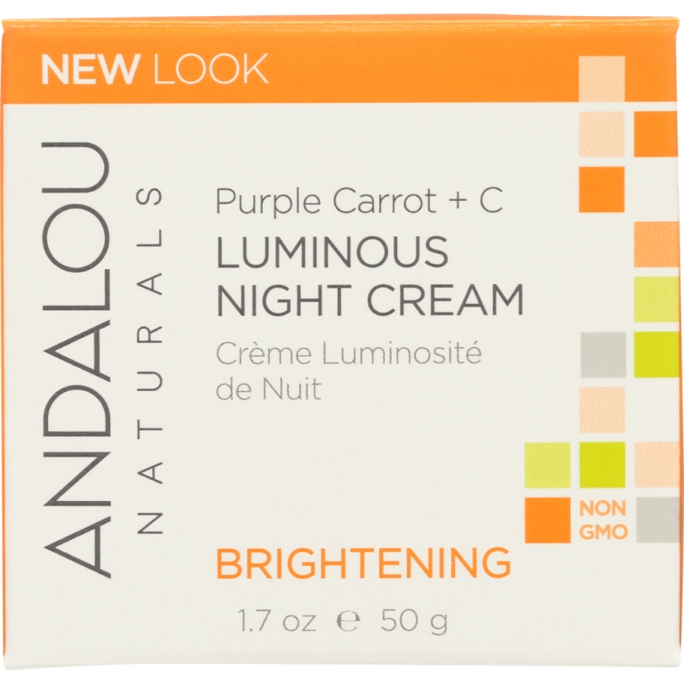 Luminous Night Cream Purple Carrot + C Brightening, 1.7 Oz