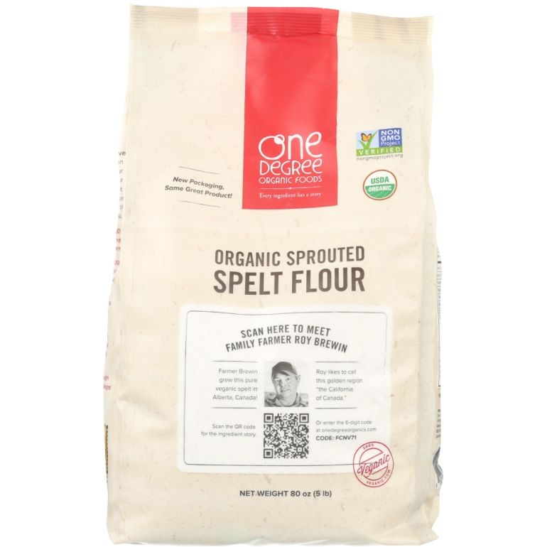 Organic Sprouted Spelt Flour, 80 Oz