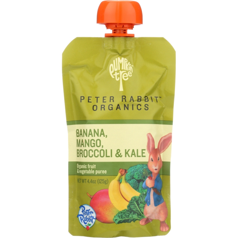 Banana, Mango, Broccoli & Kale Fruit & Vegetable Puree, 4.4 oz