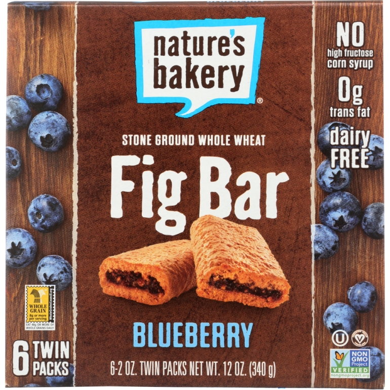 Stone Ground Whole Wheat Blueberry Fig Bar, 12 oz