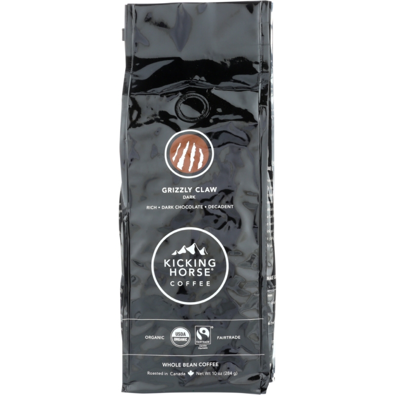 Grizzly Claw Dark Roast Whole Bean, 10 oz