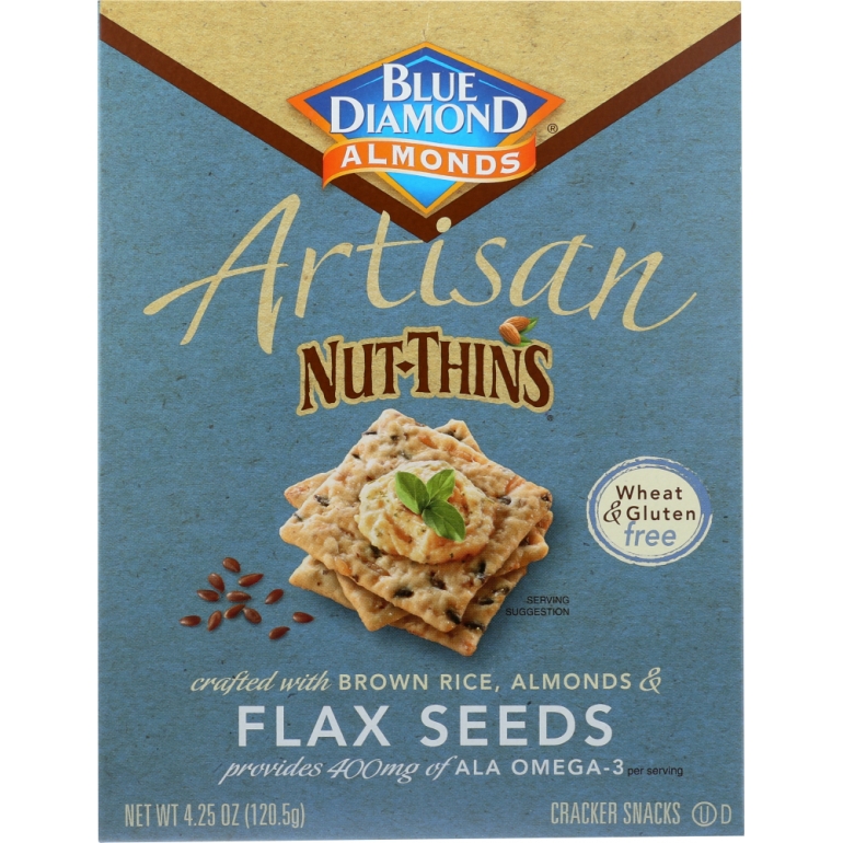 Nut Thins Artisan With Almonds & Flax, Wheat & Gluten Free, 4.25 oz