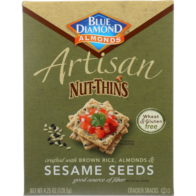 Nut Thins Artisan With Almonds & Sesame Seeds, Wheat & Gluten Free, 4.25 oz