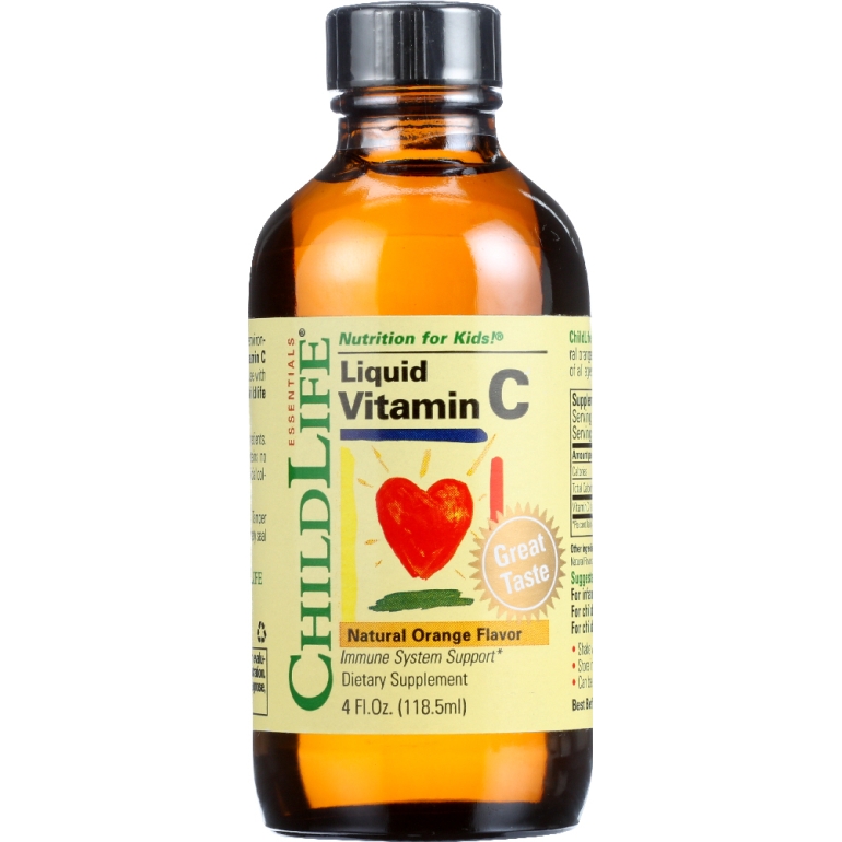 Liquid Vitamin C Orange Flavor, 4 oz