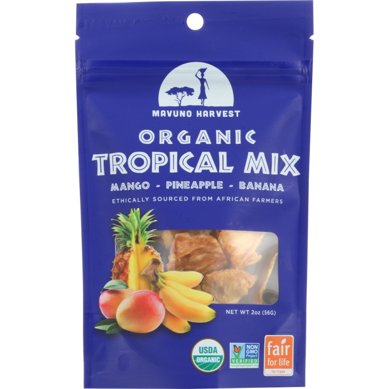 Dried Fruit Organic Tropical Mix, 2 oz