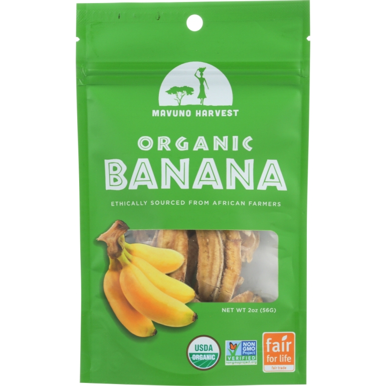 Dried Fruit Organic Banana, 2 oz