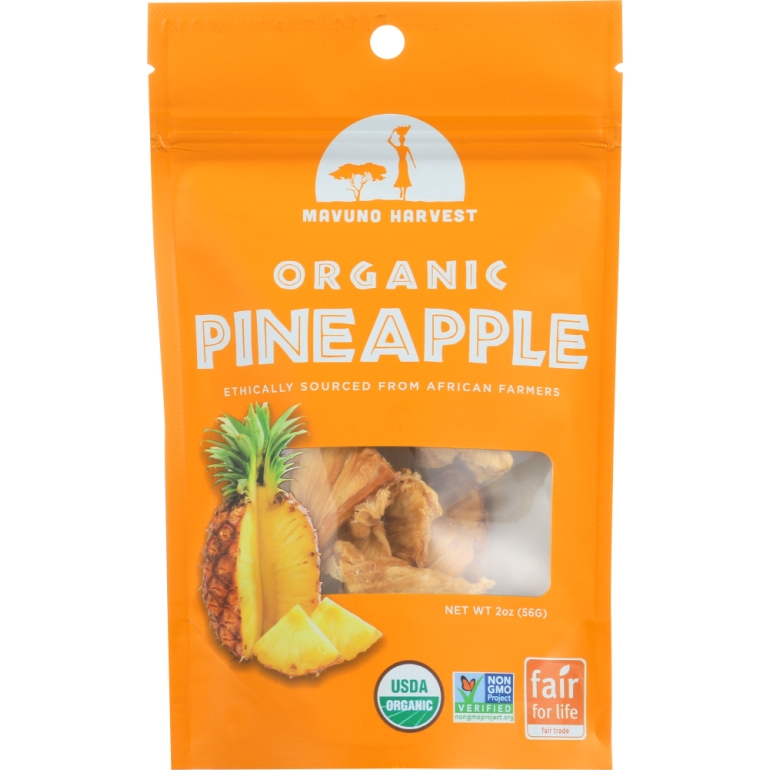 Dried Fruit Organic Pineapple, 2 oz