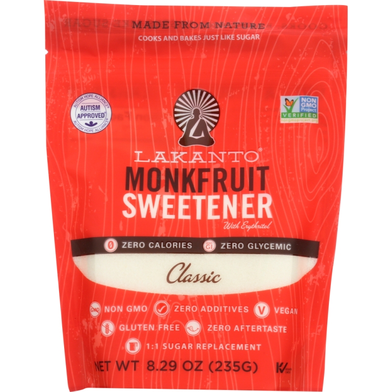 All Natural Sugar Substitute Sweetener Monkfruit Classic, 8.29 oz