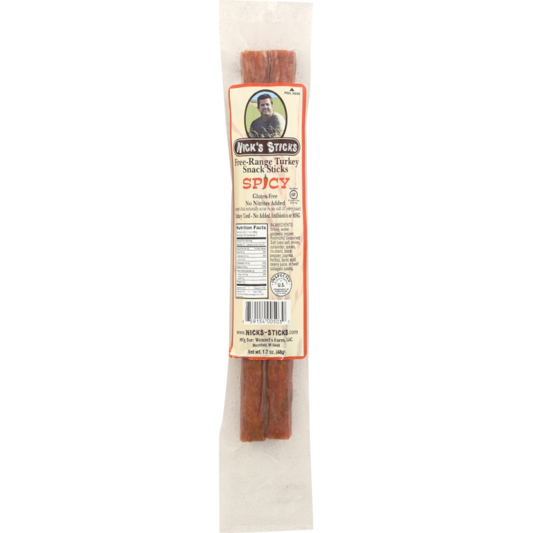 Free Range Spicy Turkey Snack Sticks, 1.7 oz