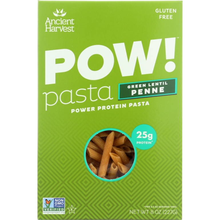 Pow! Pasta Green Lentil Penne, 8 oz
