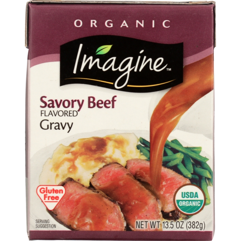 Organic Savory Beef Flavored Gravy, 13.5 fl oz